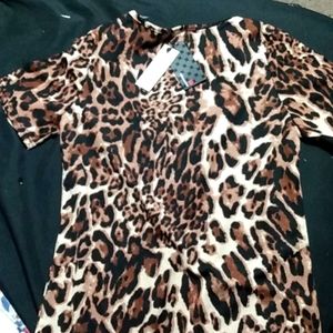 Leopard print dress T